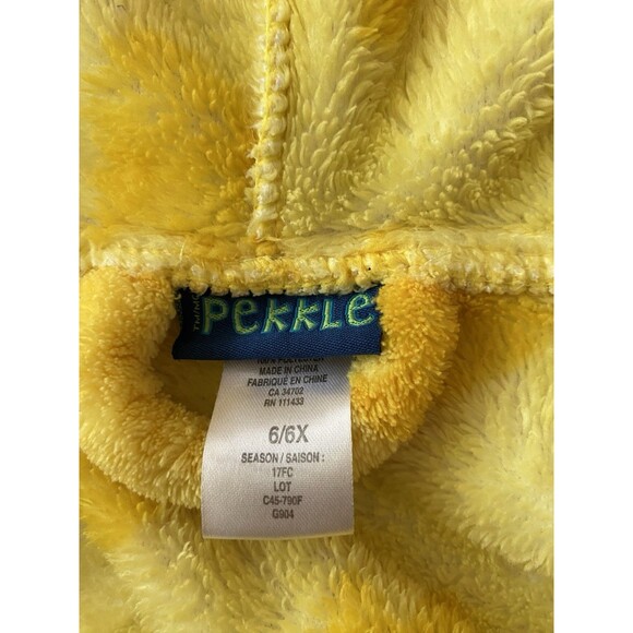 Pekkle Duck Bathrobe Size 6/6x Yellow - Picture 3 of 4